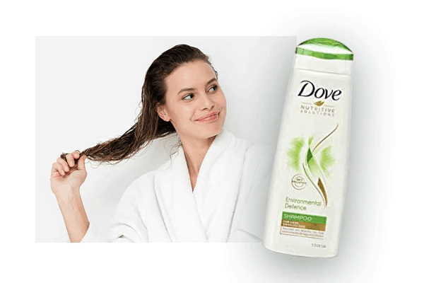 Dove shampoo is the best choice for dry and brittle hair