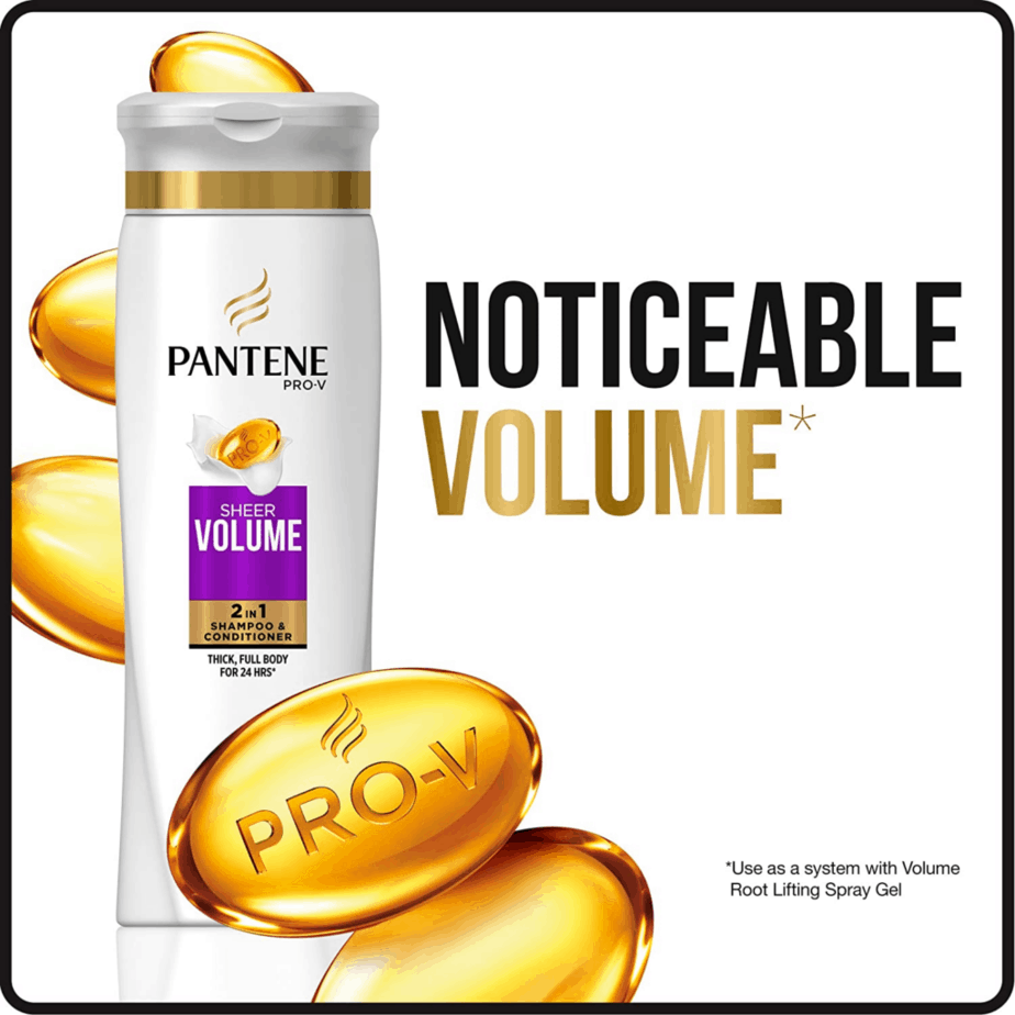 Pantene Pro-V Sheer Volume 2 In 1 Shampoo And Conditioner