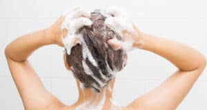 Apply the lather onto your hair with your fingers acting like a comb.