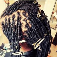Partition your hair to make dreadlocks easier