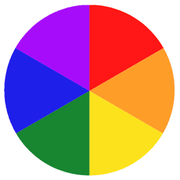 Purple color is opposite to yellow on the color wheel