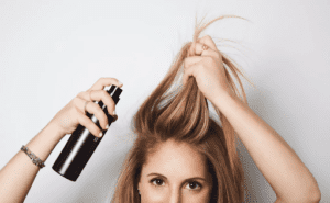 You should apply dry shampoo on dry hair