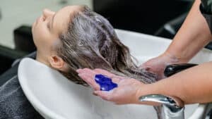 Blue shampoo should only be used weekly