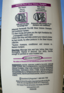 Sulfates are a common ingredient in shampoos.