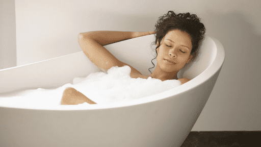 Keep your hair away from your tub