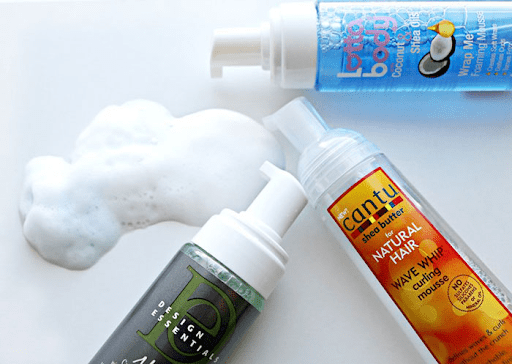 Mousses are foamy products for hair-styling