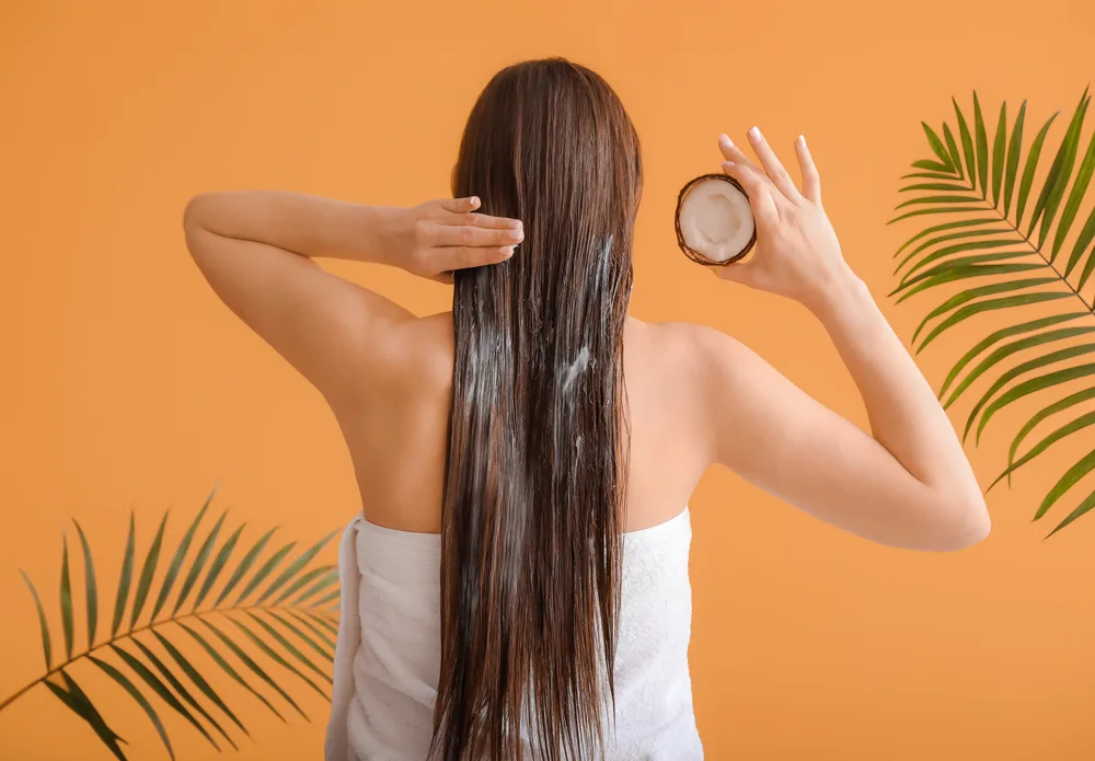 Coconut oil can help prolong the life of hair color